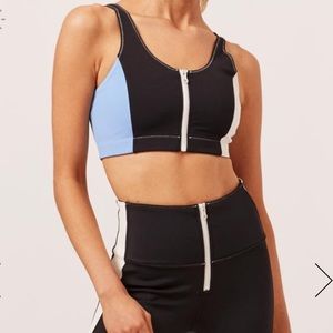 NWT Bandier x Solid & Striped color block bra top